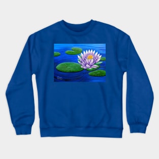 Water lily flower Crewneck Sweatshirt